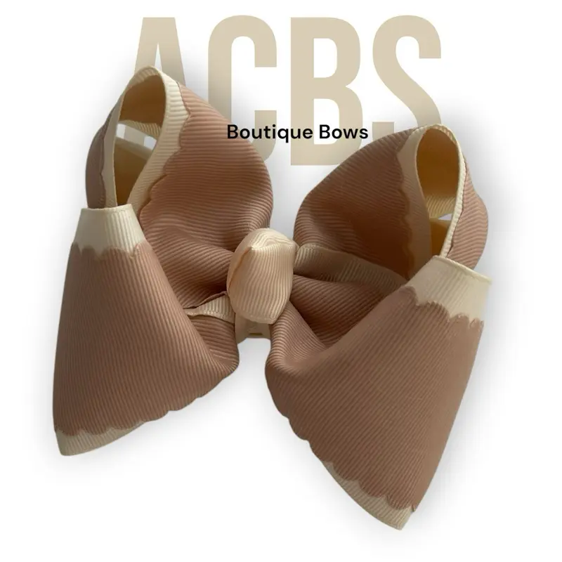ACBS Hair Clips, Boutique Bow, Ribbon Bows, Handmade in USA Clips for Southern Style
