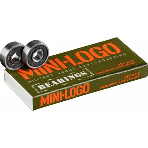 Mini Logo Skateboard Bearings Series 3 8pk