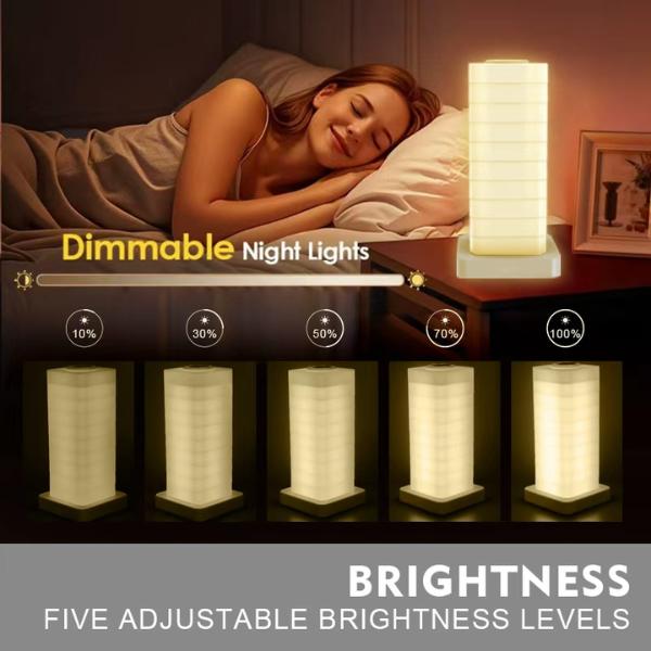 Stackable DIY Ambient Night Light with Remote Control, Color Changing Modular Table Lamp for Home Decor, 5 Brightness Levels RGB LED Bedside Light, Creative Puzzle Lamp with High Quality Speaker