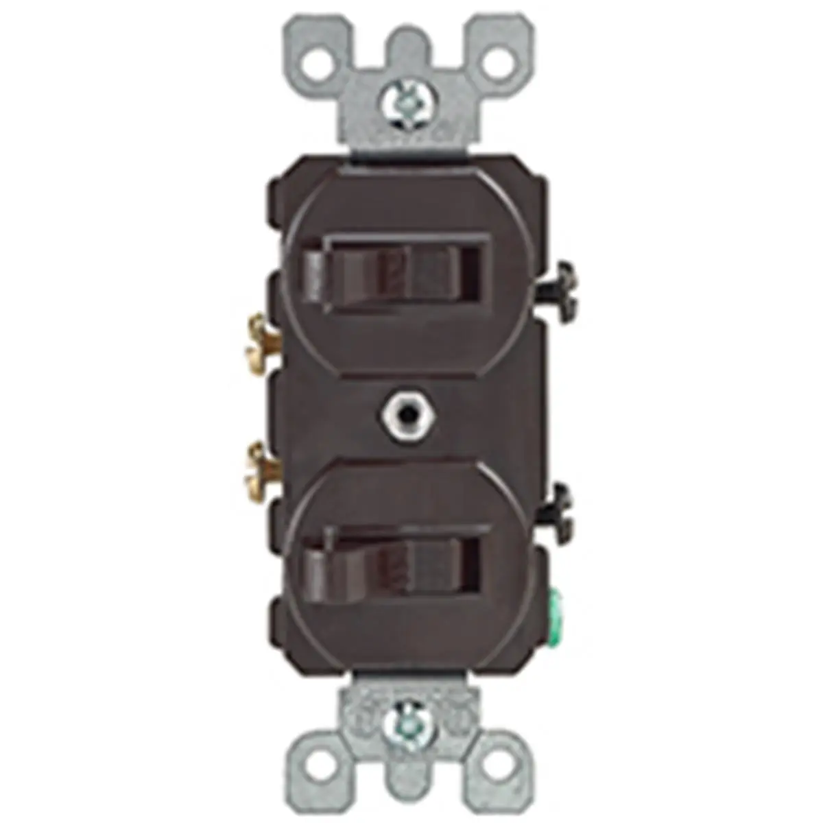 Leviton Mfg Switch Double 1P Brown S00-05224-02S