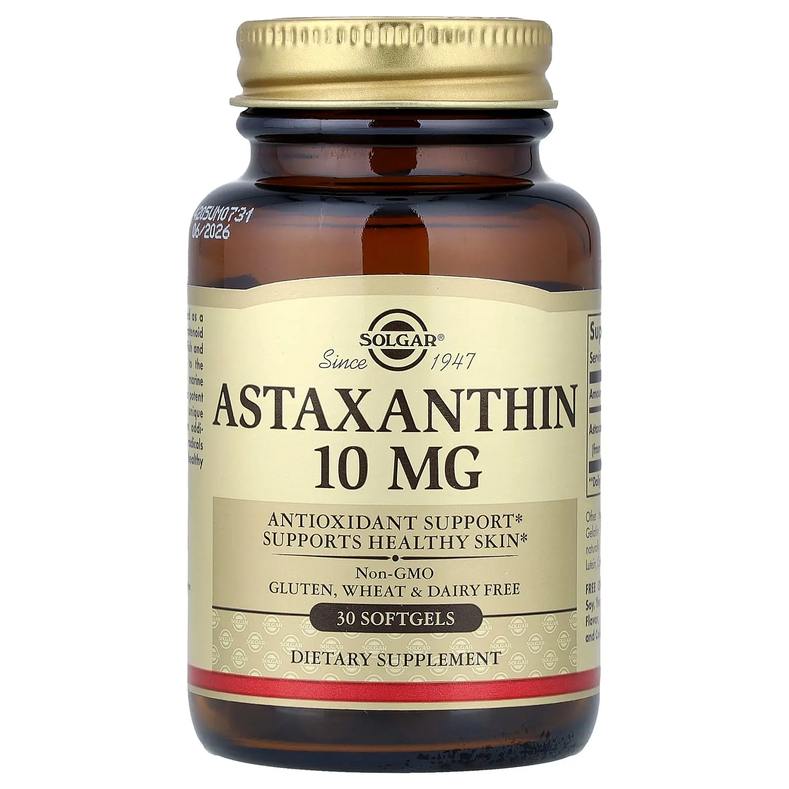 Solgar Astaxanthin, 10 mg, 30 Softgels
