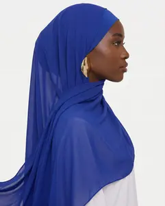 Cobalt Chiffon Hijab