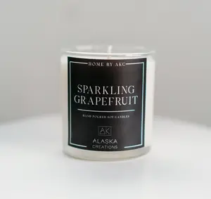 12oz Hand-Poured Sparkling Grapefruit Soy Candle