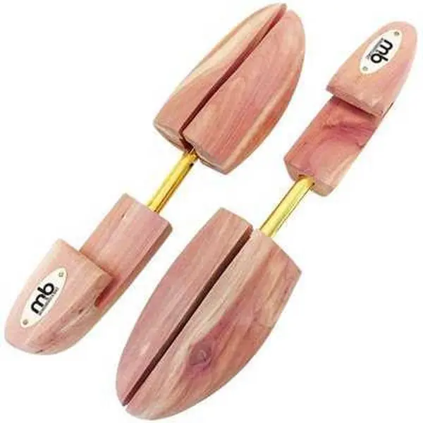 Moneysworth and Best Men's Cedar Shoe Tree with Hook Heel (1 Pair)