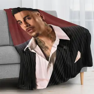 Rauw Star Alejandro Blanket  Perfect for Warming Up Your Living Room Office Or As a Decorative Throw for Your Sofa It'S a Versatile Travel Blanket