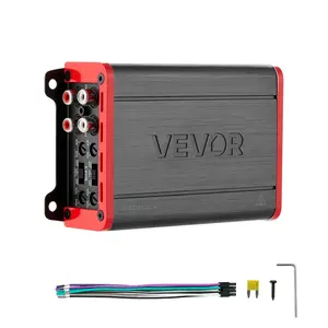 VEVOR  4 Channel Car Audio Amplifier 2 Ohm Stable Bridgeable Class D Full Range Amp Max Power 4 x 120W @ 4 Ohm / 4 x 200W @ 2 Ohm for Car SUV Truck Off-Road