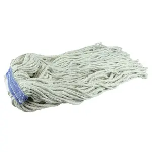 Weiler 75104 24 oz Wet Mop Head 8 Ply Cotton Yarn for All Purpose Cleaning (12 Pack)