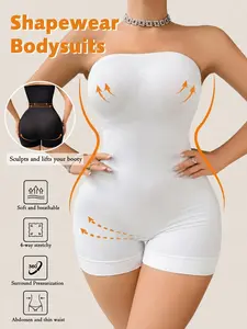 Seamless Strapless 3-in-1 Body Shaper - Light Compression Tummy Control, Bust & Butt Support Shapewear, Comfortable Faja for Daily & Everyday Outfits