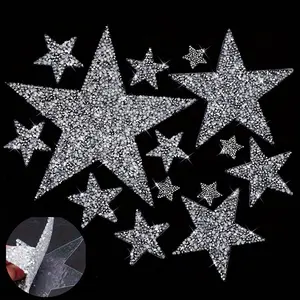 Star Patch Water Drill Stickers, Hot Melt Glitter Crystal Patches for Clothing Repair, Jeans, Bags, Hats & DIY Accessories