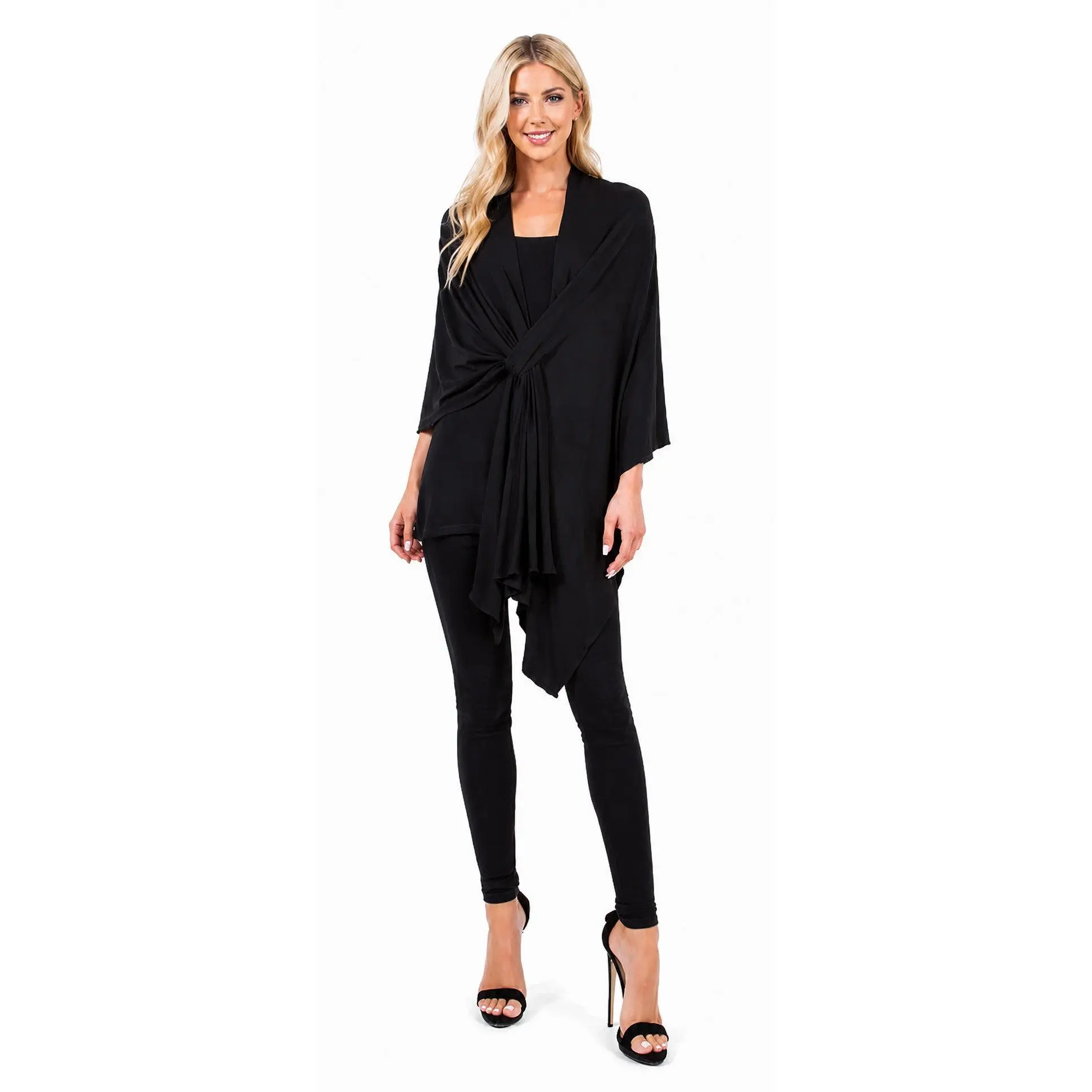 WOMAN SHAWL WRAP JACKET