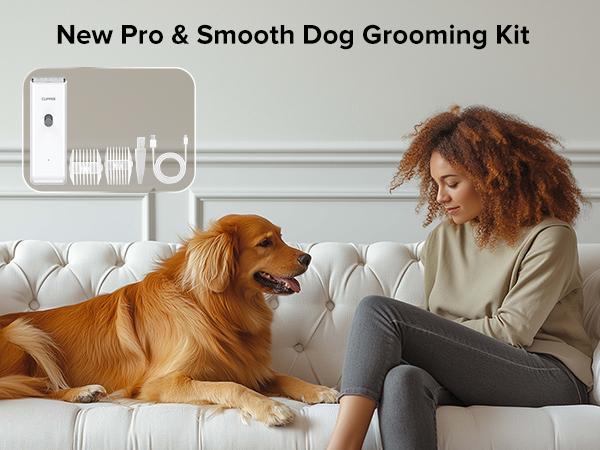 Dog Clipper for Matted & Long Hair,Quiet Pet Paw Hair Trimming Groomer,Handy Cordless Rechargeable Waterproof Shaver Kits for Cats,Small Dogs & Pets