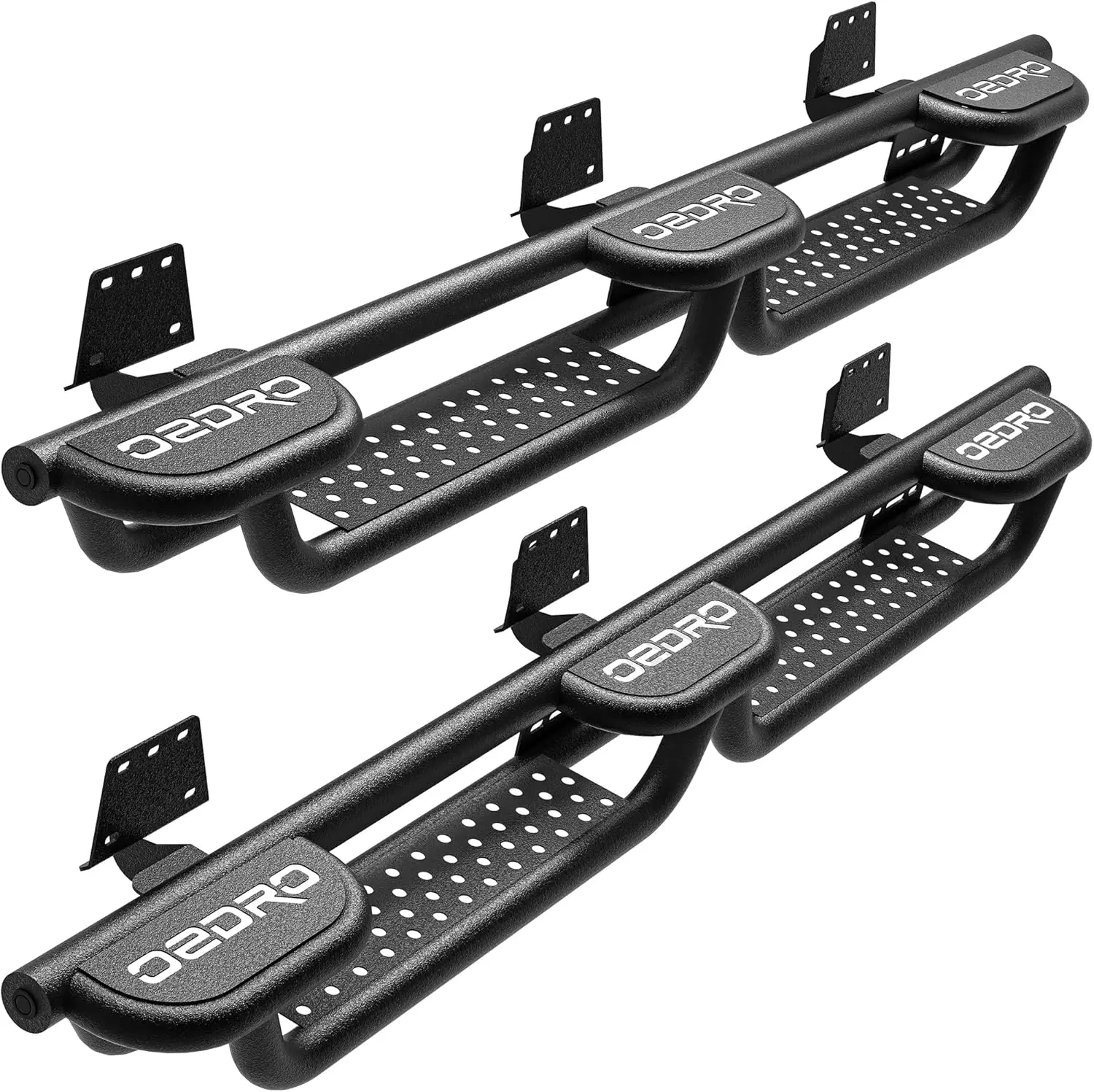 OEDRO Running Boards Compatible with 2019-2026 Dodge Ram 1500 New Body Crew Cab (Not fit 1500 Classic), Bed Access Side Steps, Two Stairs