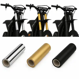 2026 Tuttio Soleil 01 Pre Cut Fork Wrap Precise Fit Vinyl for Tuttio Soleil 01 Front Forks Easy Application   White Gold Black Chrome White Options
