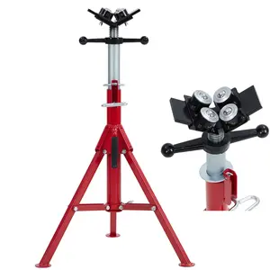 Garvee Heavy Duty Adjustable Steel Stand, 28-52" Height, 2500 Lbs Load Capacity, Folding Pipe Jack Stand with Commercial-Grade Stability for Workshops and Warehouses