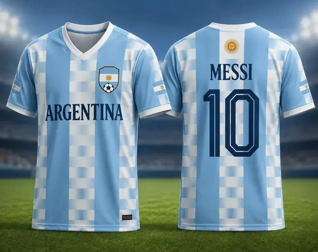 Custom Name And Number Argentina 3D Soccer Jersey, Argentina Football Shirt, Argentina Fan Gift T-Shirt for Match Day Football Fans