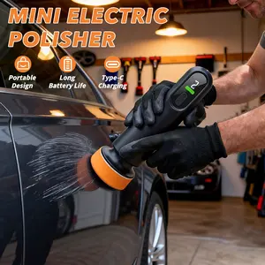 Universal Wireless Car Polishing Machine | 12,000 RPM Electric Orbital Buffer & Waxer | Multi-Speed Paint Care Tool for Scratch Repair | Professional Auto Detailing Equipment | Portable Cordless Pressure Washer