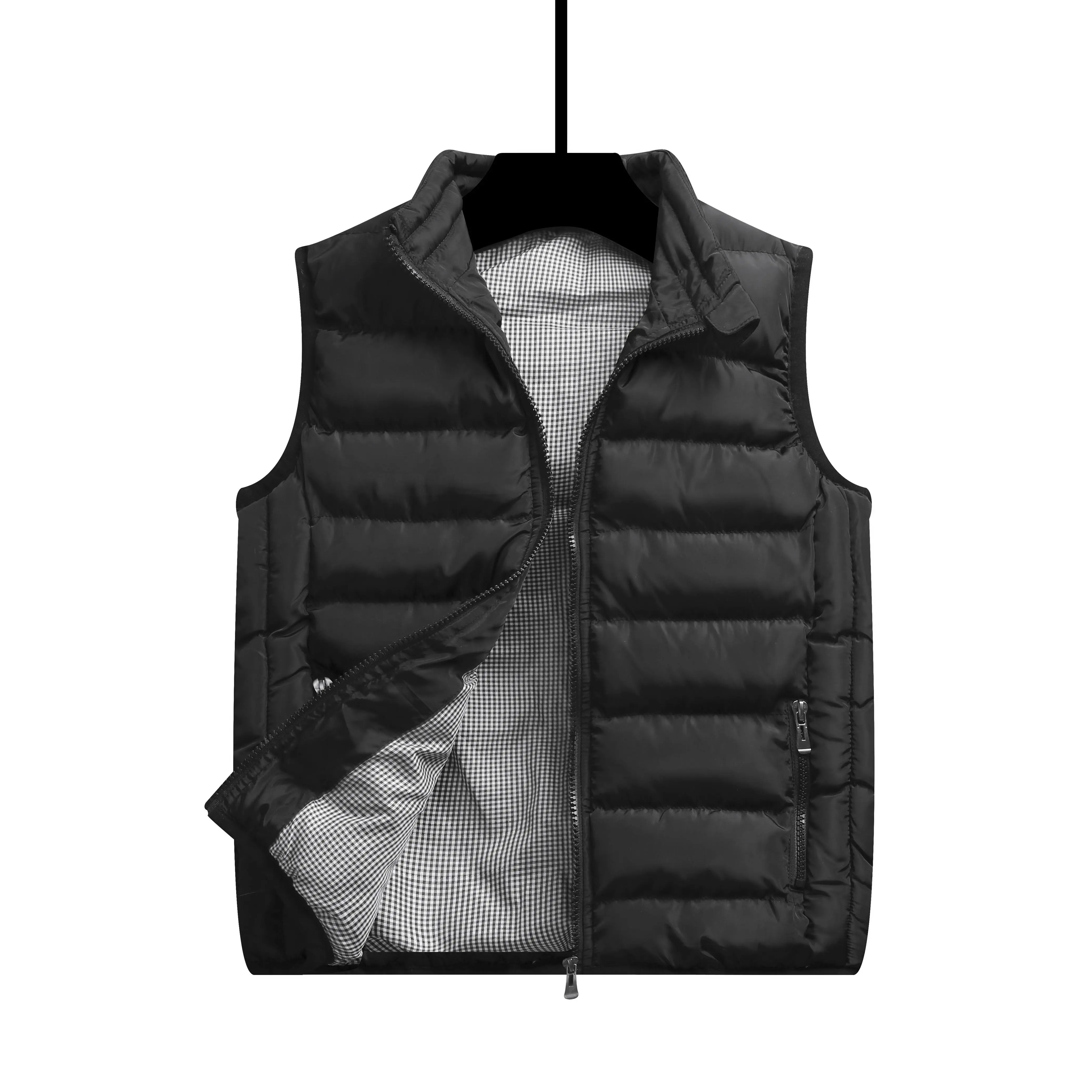 Men's Quilted Puffer Vest - Windproof Stand Collar Sleeveless Jacket for Winter Layering  Puffer vest men, Layering jacket, Mens sleeveless gilet, Winter vest, Streetwear vest Black Outfits