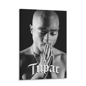 Tupac Shakur Poster – 90s Hip-Hop Rap Icon, "Only God Can Judge Me", Music Aesthetic, Cool Wall Print Art