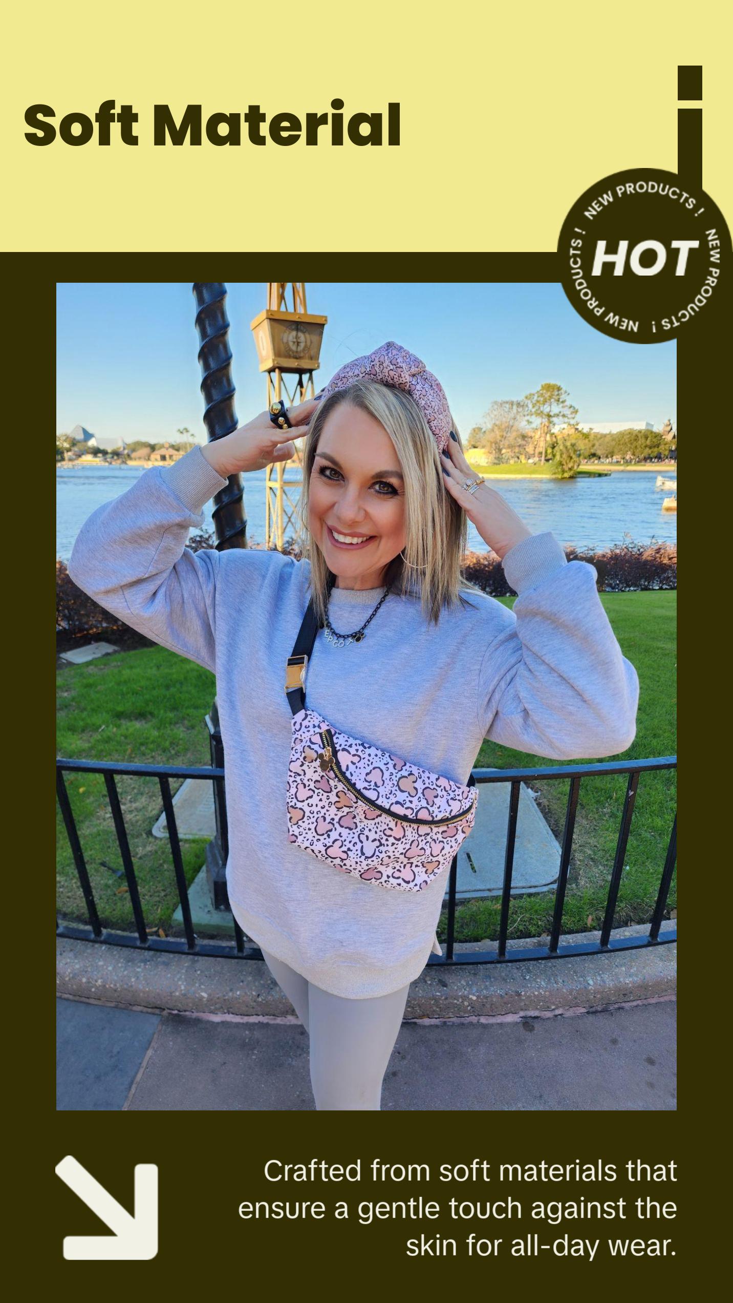 Wild Mouse Headband - Animal Print Design, Soft and Comfortable Fit, Ideal for Everyday Wear