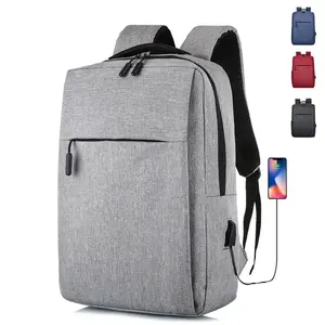 Unisex Black Custom Logo Ergonomics Anti Theft Smart Nylon Laptop Backpacks School Bags With Usb