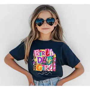 Birthday Girl Shirt, Girls Birthday Outfit, Girls Birthday Shirt, Birthday Tee for Girls, Colorful Birthday Girl Shirt # VintageTee # Birthday Shirt
