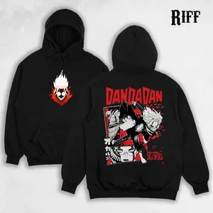 Retro Vintage Okarun - Dandadan Anime Oversized Double Printed Shirt, Anime Manga, Heavyweight Cotton, Gift For Anime Fan, Sweatshirt Manga Crewneck, dandadan hooodie.