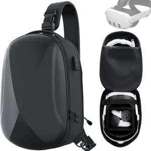 Zyber Meta Quest 2 Hard Portable Case, Durable Protection Travel Bag, Shockproof Organized Storage Pouch, Fits Oculus Quest 2 Headset & Accessories, VR