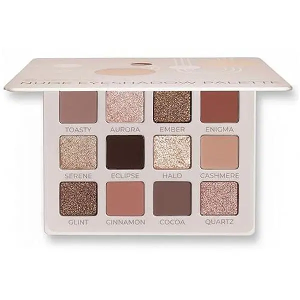 Lamora Nude Eyeshadow Palette - 12 Soft Pink Rose Shadows, Multi-Use Eye Makeup Palette with Matte & Shimmer Finishes, Ultra-Blendable Everyday Neutrals, Long-lasting Wear, Travel Makeup with Mirror