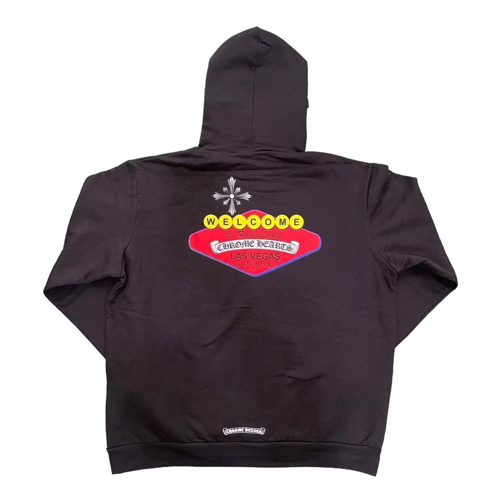Men's Original Chrome Hearts Las Vegas Black Long Sleeve Casual Hoodie - S, XXL, 100% Authenticity Guaranteed, Menswear Tops & Sweatshirts, Unisex Sizing, Las Vegas Logo, No, Longsleeves, Pullover, Printed, Universal, Logo Print, Clothes, Graphic