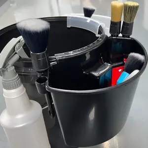 Water Bucket External Hanging Storage Basket, Tire Anti-Collision Water Pipe Device, Convenient and Novel, Suitable for Car Wash Buckets