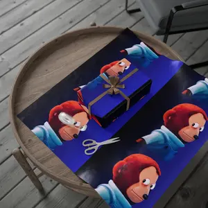 Side Eye Monkey Puppet Meme Wrapping Paper, Funny Gift Wrap