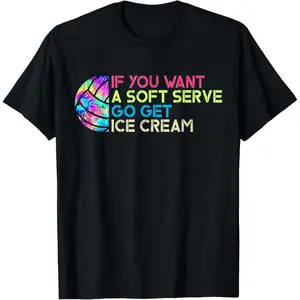 GGOR shirts Funny Volleyball Design For Girls Teens Women Volleyball T-Shirt