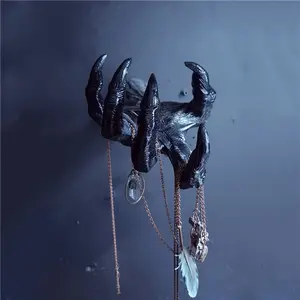 Devil Hand Claw Resin Wall Hanging Decoration, Witch Arm Halloween Ornament, Devil Eye Resin Sculpture, Gothic Home Decor, Gothic Decorations, Festive Ornament