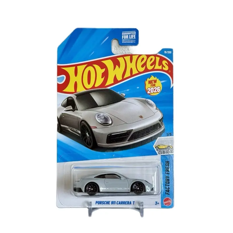 Hot Wheels Porsche 911 Carrera T 1:64 Diecast Metal Sports Car Scale Model, Collectible Factory Fresh 2026 Edition Toy, Diecast Metal Car, Sports Car Model