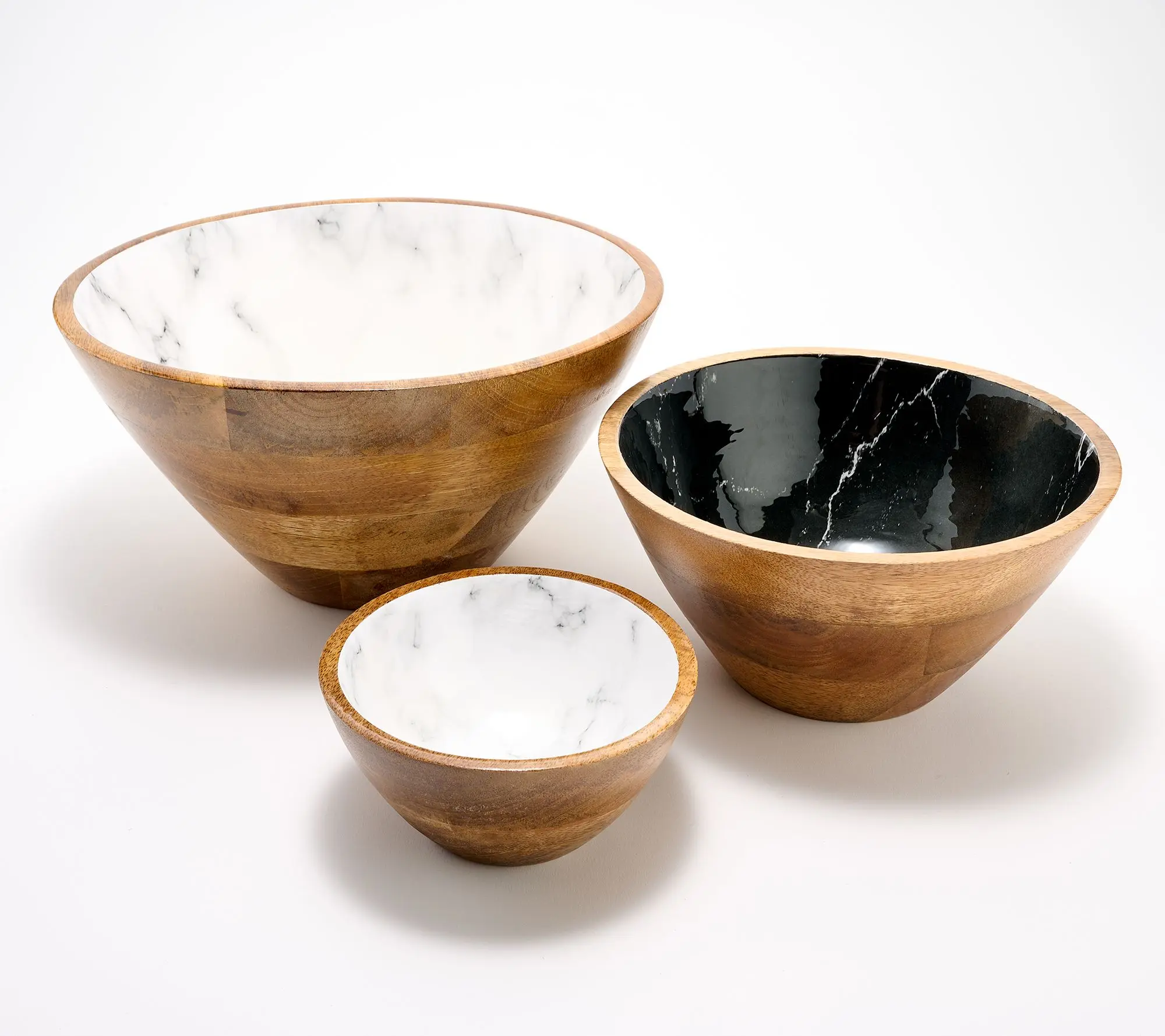 Temp-tations x Alberti Set of (3) Mango Wood Bowls