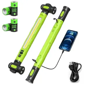 3000LM Underhood Work Light Bar, Rechargeable LED Work Light, 5200mAh Magnetic Camping Light, Ideal for Auto Repair, Mechanical Maintenance, Garage Use, Camping and Emergencies – Father's Day Gift for Men