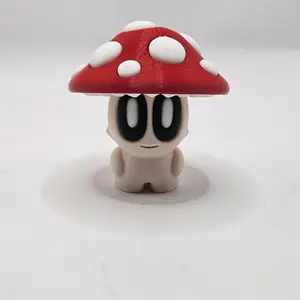 3D-Printed Plant & Toadstool Keychains