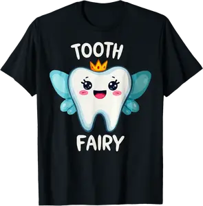 Funny Halloween Party Tooth Fairy Costume Tee Trick or Treat T-Shirt - Zamayraceles Shop 3LBB0DFF3FFVL