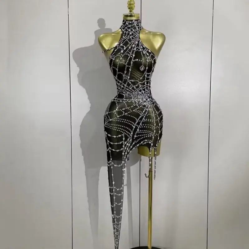beaded spider web dress Cobweb Pearl Gown main image 0