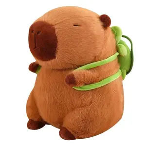 Summer Capybara Plush Toy Cute Simulation Stuffed Animal Kids Gift Toys for Sofa Bed Decoration Summervibes Car Water Outdoor All Ages