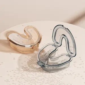 Invisible braces storage box for orthodontic appliances, compact and portable, leak proof holder soaking box