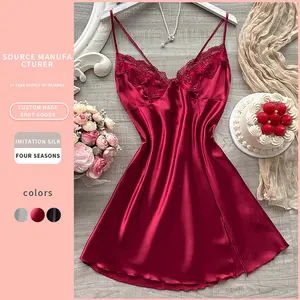 Temptation Sexy Lingerie Sexy Nightdress Fashion Simple Strap Nightgown