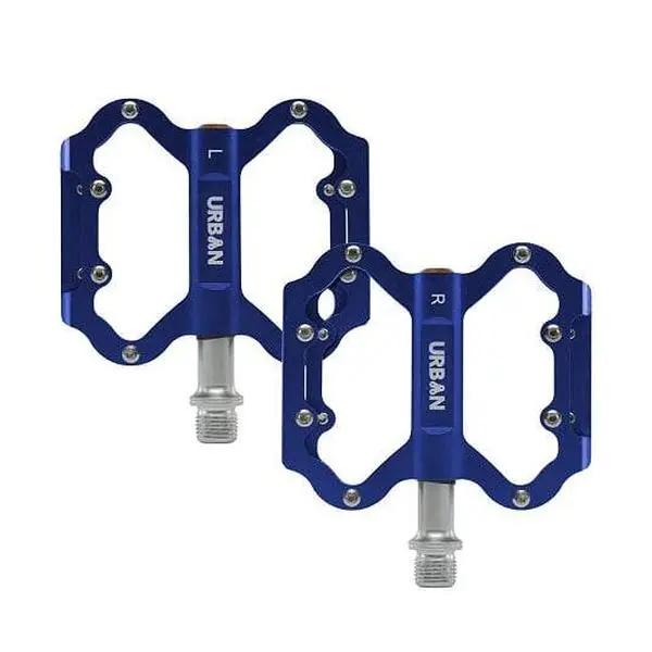 Lightweight Flat Platform MTB Pedals - Blue Lightweight Flat Platform MTB Pedals - Blue