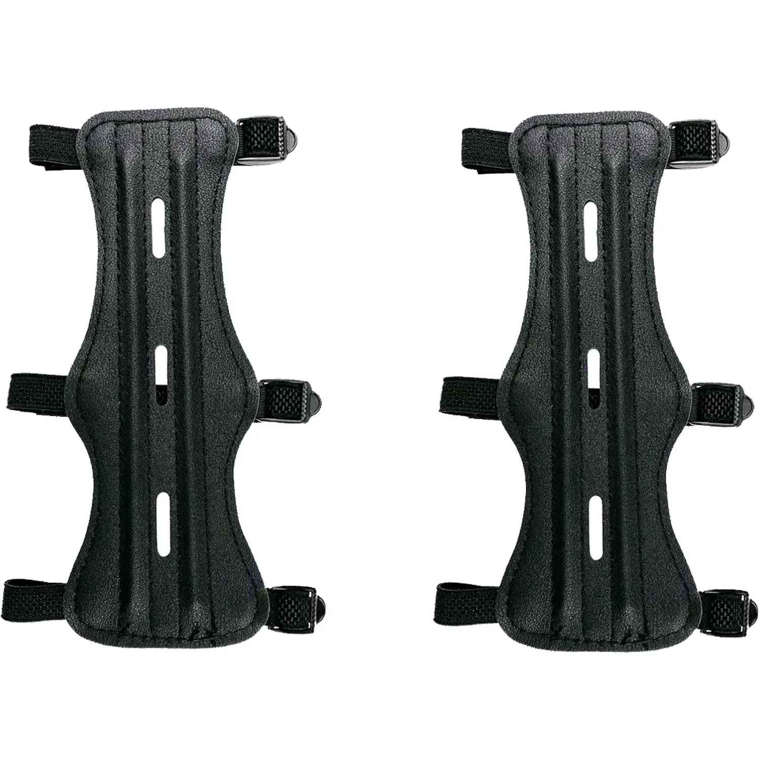2/5 Pack Adjustable Leather Archery Arm Guards Forearm Protector Bow Armguard