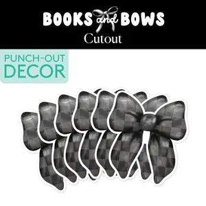 Black Bow Bulletin Board Cutout | Books and Bows