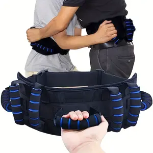 1pc Upgraded Gait Belt with 7 Rubber Handles - A Rehabilitation Assistive Belt, Protective Belt, Transfer Waist Assistive Walking Belt, Standing Assistive Belt, Perfect Transfer Belt for the Elderly and Seniors!