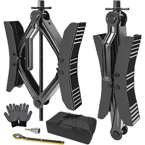 Camper Wheel Chock Stabilizer 2 Sets for RV Travel Trailer Heavy Duty X-Shaped RV Stabilizer Wheel Chock Anti-Move Tire Wheel Chock