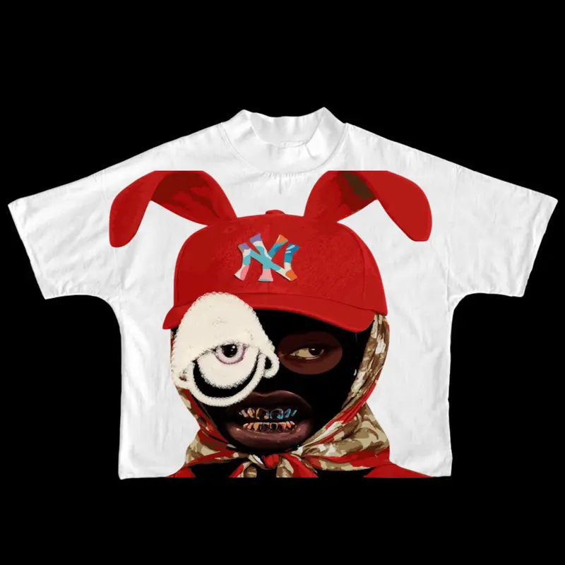 FLY GRAPHICS Oversized Cropped Tee