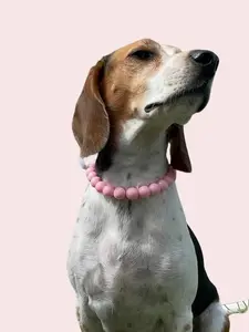 LIVE Custom Pet Pearl Necklace Adjustable Dog Cat Jewelry Cute Charm Bow Necklace Puppy Accessories Personalized Pearl Collar Sweet Pet Jewelry Princess Style Pet Neck Strap Dog Cat Pearl Collar Custom Charm Necklace for Pets Elegant Cute Style