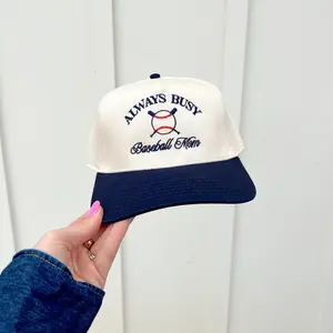 Always Busy Baseball Mom Hat, Game Day Hats  Little League, Funny Baseball Hats  Trendy Hat,  Ballgame Hat